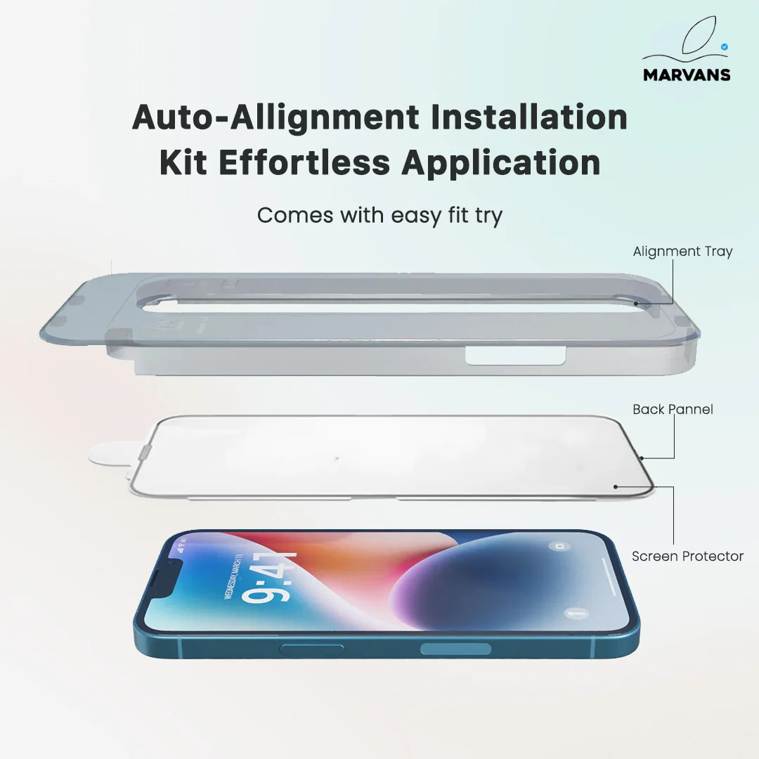 Glossy Screen Protector with Applicator Tray - Image 3